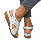 Damen bequeme Sandalen mit durchbrochenem Design EB