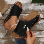 Damen bequeme Clogs mit ergonomischer Fußbett und modischem Riemendesign EB