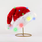 Weihnachtsmütze mit Plüschbesatz