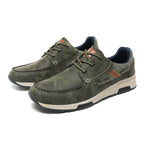 Herren Freizeit-Lederschuhe mit robustem Design und rutschfester Sohle EB