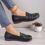 Damen Bequeme Ballerinas mit eleganter Schleifen-Applikation EB