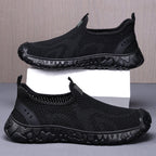 Damen Bequeme Slip-On Freizeitschuhe mit atmungsaktivem Mesh-Obermaterial EB