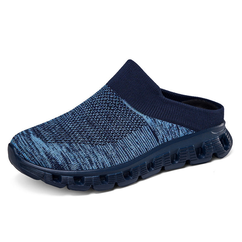 Unisex nan leichter Reiseschlupf-Mule mit gelochter Luftkammer-Sohle und sockenähnlichem Strickschaft EB