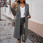 Damen Elegante und zeitlose Übergröße Mantel EB