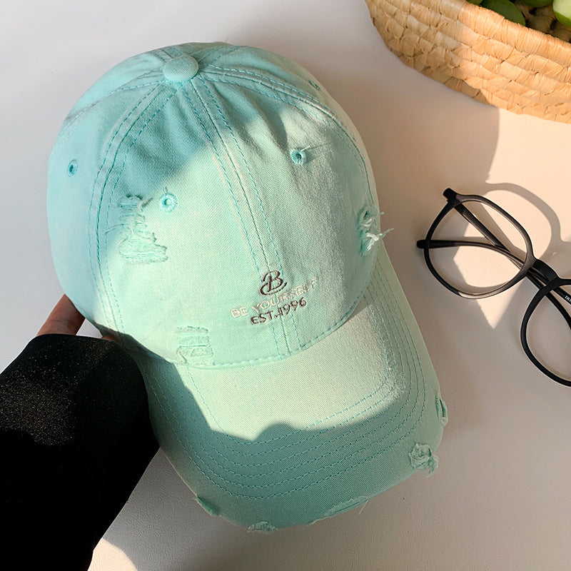 Damen Baseballcap im Distressed-Look
