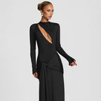 Damen elegantes Abendkleid mit modernem Schnitt EB
