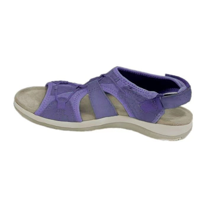 Damen bequeme Riemchen-Sandalen mit ergonomischem Fußbett EB