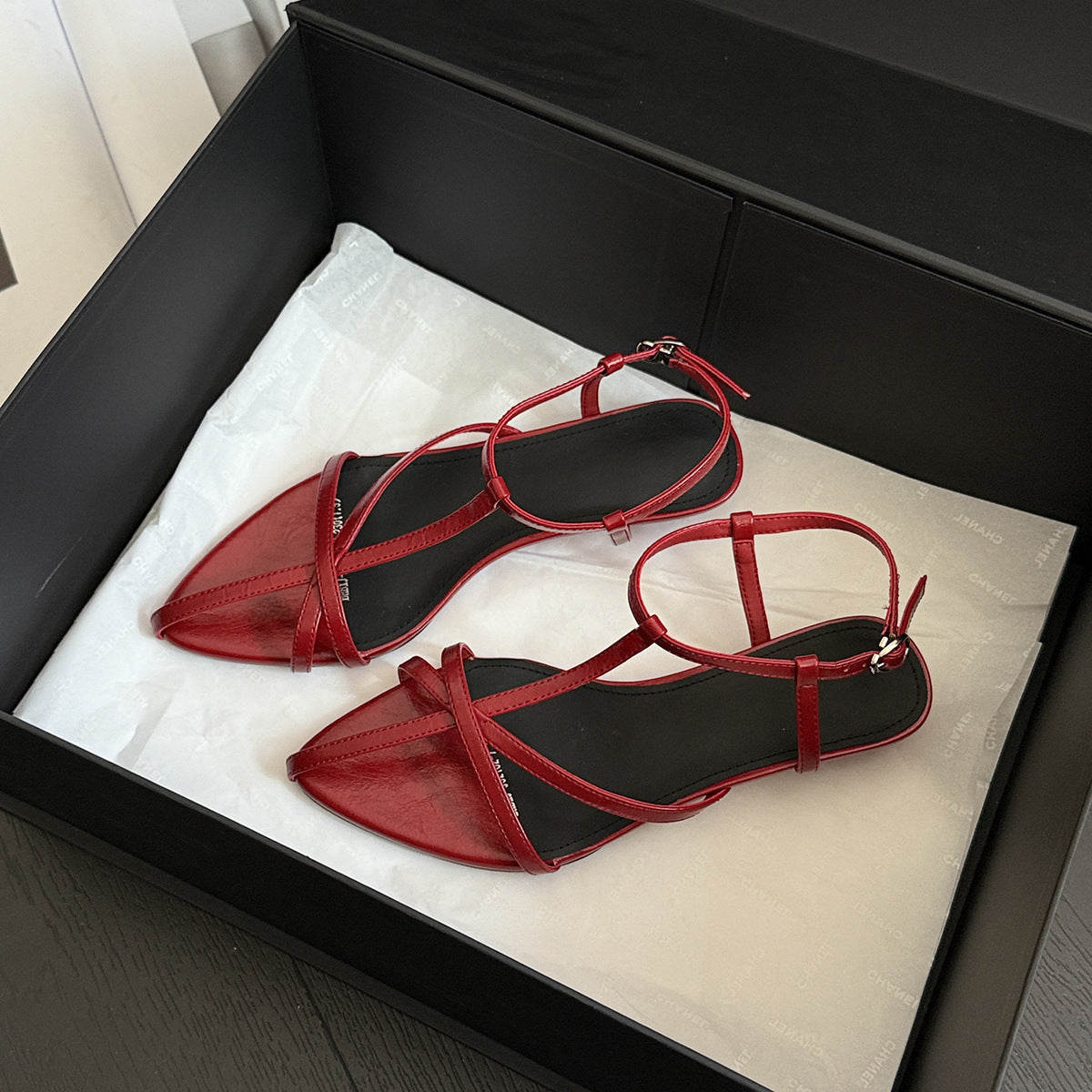 Damen elegante Badesandalen mit steigendem Absatz und schimmerndem Riemendesign EB