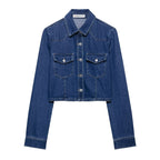 Damen Jeansjacke im lässigen Cropped-Stil EB