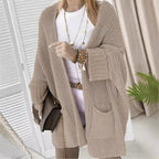 Damen Grober Strick-Cardigan EB
