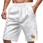 Herren-Bermudashorts aus Baumwollmix mit Kordelzug