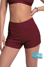 Damen-Sport-Badeshorts mit elastischem Bund