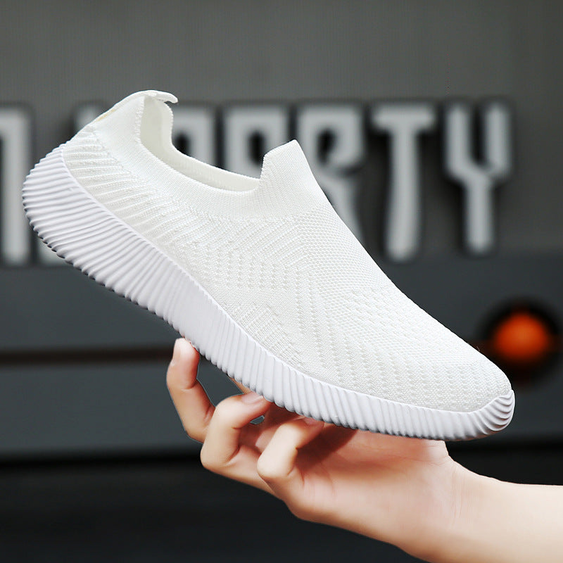 Unisex nan ultraleichter Schlupfschuh aus Feinstrick mit anatomischem Komfortfußbett und gerippter Flexlaufsohle EB