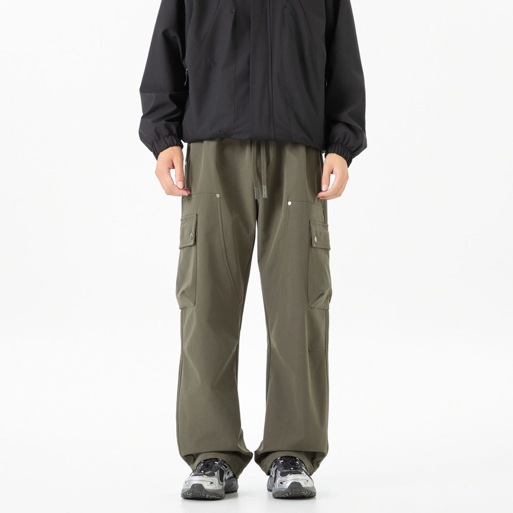 Damen Weite Cargo-Shorts mit elastischem Tunnelzugbund