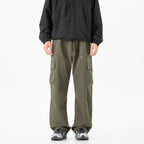 Damen Weite Cargo-Shorts mit elastischem Tunnelzugbund