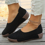 Damen bequeme Slipper mit luftiger Blumenstanzung EB