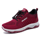 Damen Sportliche Laufschuhe mit atmungsaktivem Mesh-Obermaterial und elastischem Schnellschnürsystem EB