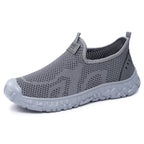 Damen Bequeme Slip-On Freizeitschuhe mit atmungsaktivem Mesh-Obermaterial EB