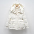 Damen gesteppte Winterjacke mit voluminösem Schnitt und praktischen Taschen EB