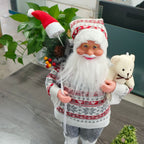 Plüsch-Weihnachtsmütze mit Ohrenschutz