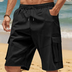 Herren-Bermudashorts für Reise und Freizeit mit elastischem Bund