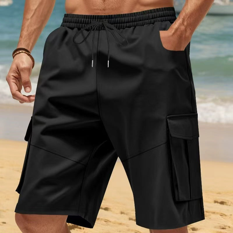 Herren-Bermudashorts für Reise und Freizeit mit elastischem Bund