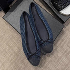 Damen Ballerinas mit elegantem Kontrast-Design und weichem Fußbett EB