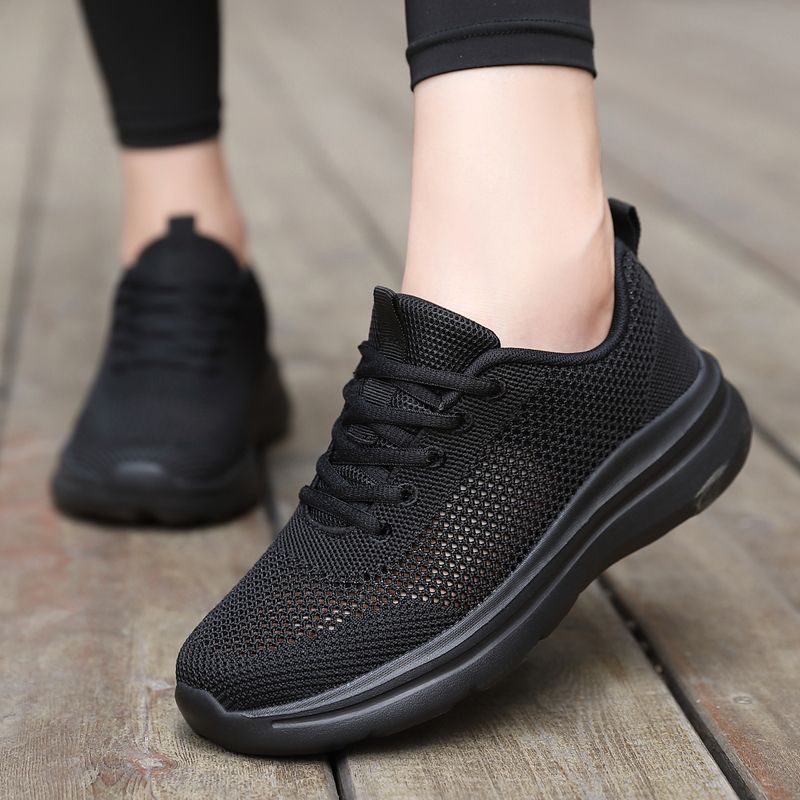 Unisex nan federleichter Mesh-Freizeitschuh mit atmungsaktivem Strukturstrick, ergonomischer Komfortsohle und Zuglasche EB