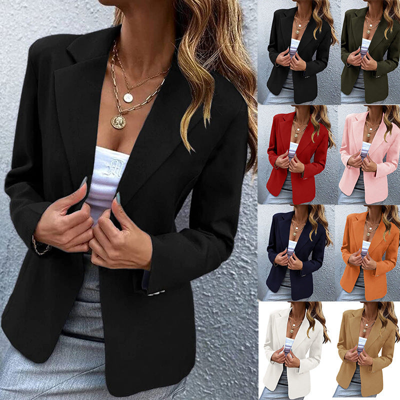 Damen Eleganter Blazer mit schmalem Schnitt und hochwertigen Details EB