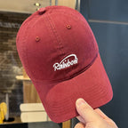 Unisex Embroidered Cotton Baseball Cap