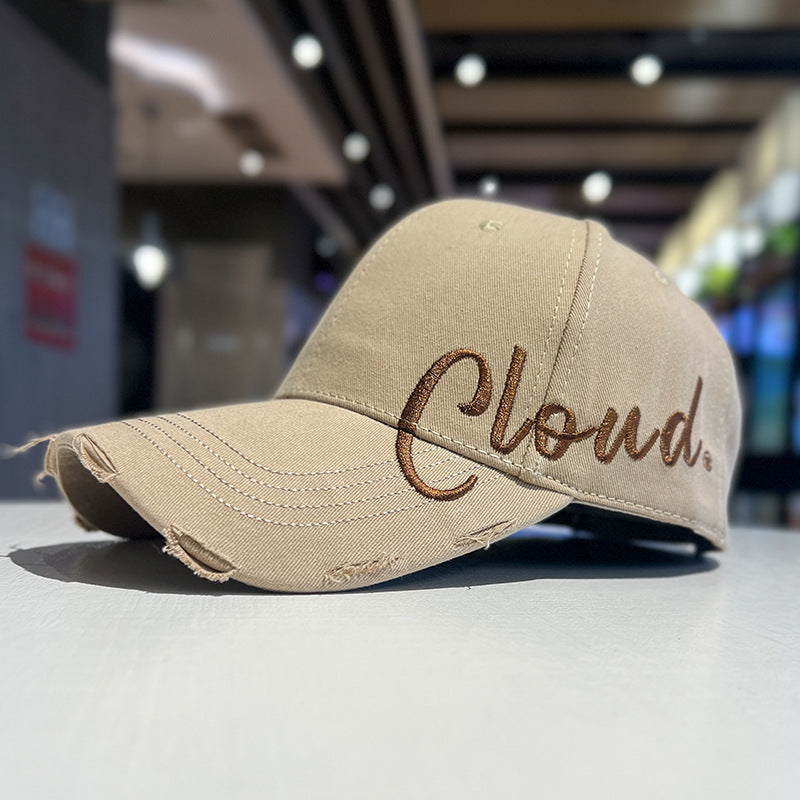 Vintage-inspirierte Baseballkappe für Herren im Used-Look