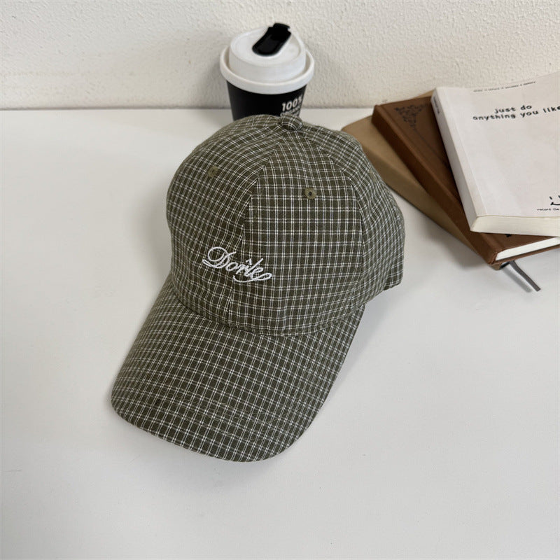 Herren-Baseballkappe mit Karomuster