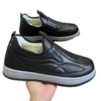 Damen Bequeme Lammfell gefütterte Slipper Schuhe EB