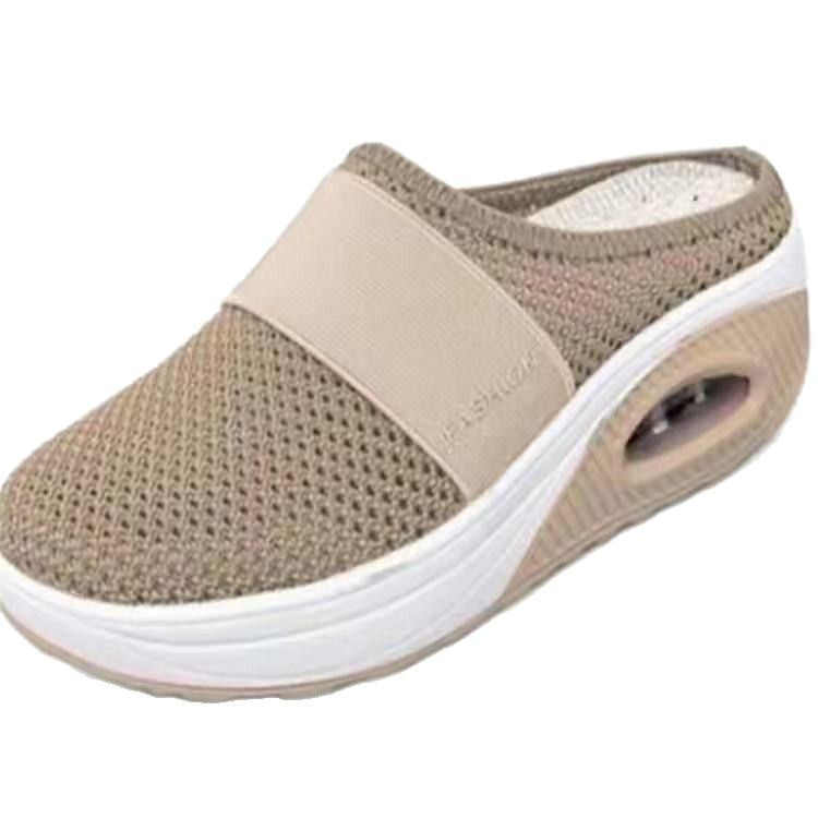 Damen Atmungsaktive Clogs mit rutschfester Sohle und flexiblem Mesh-Obermaterial EB