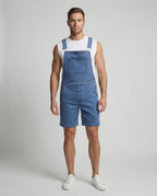 Herren Latzshorts aus Denim mit Taschen