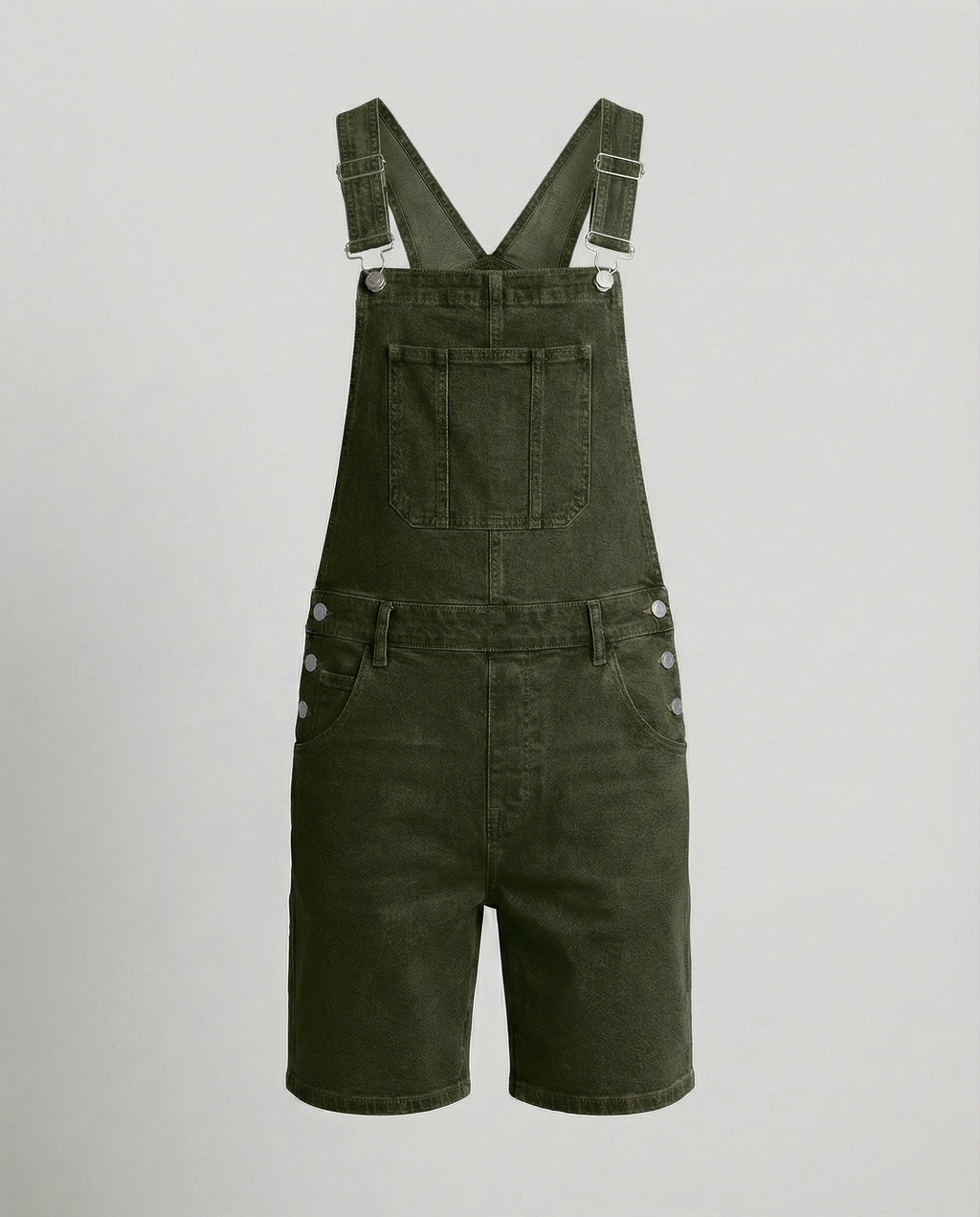 Herren Latzshorts aus Denim mit Taschen