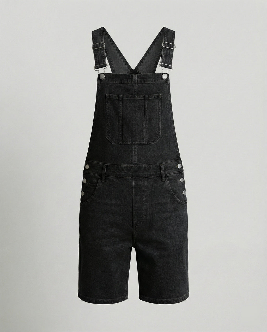 Herren Latzshorts aus Denim mit Taschen