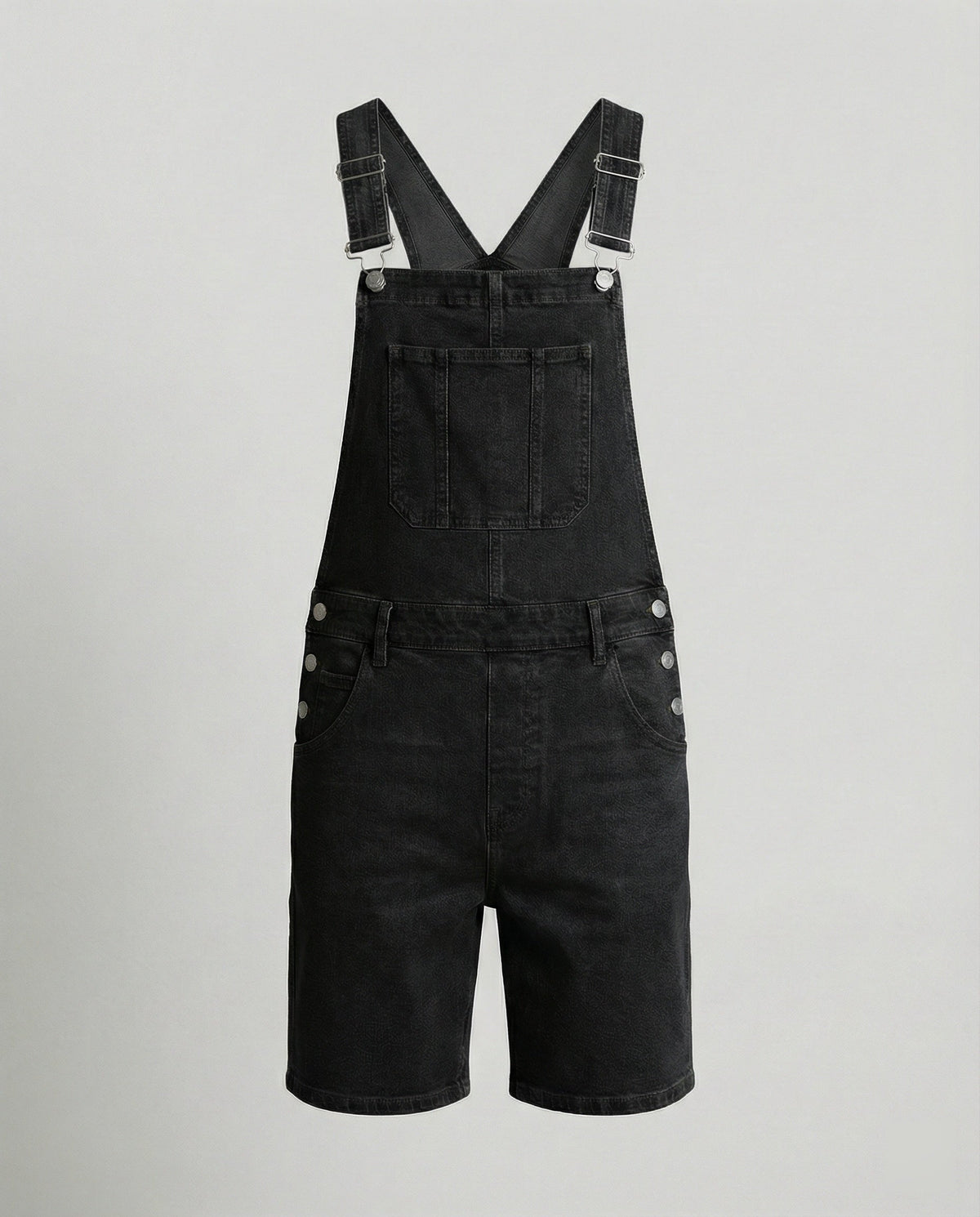 Herren Latzshorts aus Denim mit Taschen