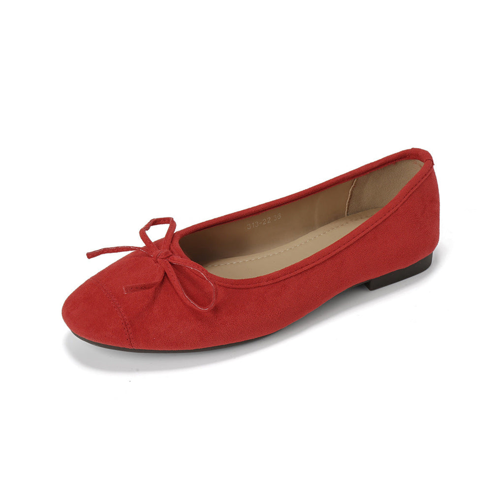 Damen Ballerinas mit süßem Schleifendetail EB