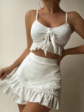 Damen Crop-Top und Rock-Set EB
