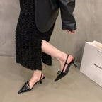 Damen Slingback-Pumps mit modischer Schnalle EB