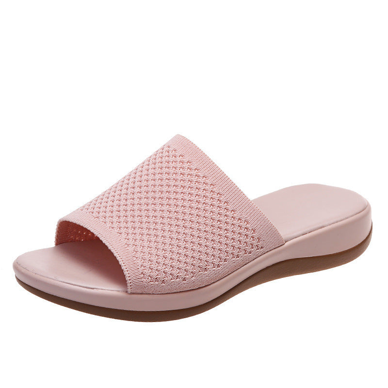 Damen bequeme Freizeitsandalen mit elastischem Obermaterial und ergonomischer Sohle EB
