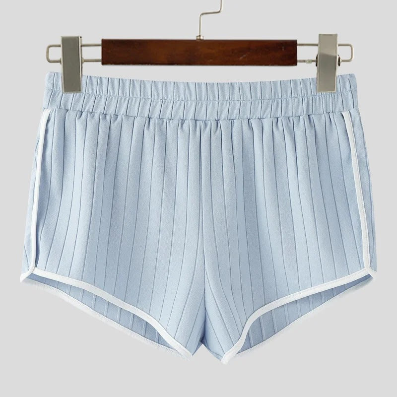 Plissierte Damen-Freizeitshorts mit Kontrastpaspel