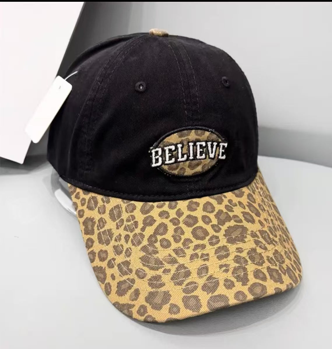 Lässige Damen-Baseballkappe mit Leopardenmuster