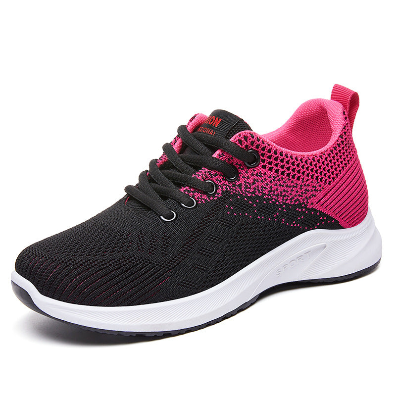 Damen Sportliche Laufschuhe mit atmungsaktivem Strickdesign EB