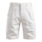 Robuste Bermuda-Shorts aus Baumwoll-Twill für Herren mit verstärkten Knieeinsätzen