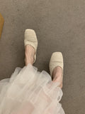 Damen luftige Sommer Slipper mit handgearbeiteter Häkelstruktur EB