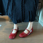 Damen Ballerinas mit elegantem Riemen und hochwertigem Lackleder EB