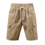 Herren Cargoshorts mit elastischem Bund und Klappentaschen