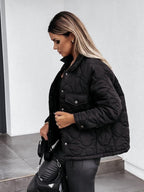 Damen gesteppte Übergangsjacke mit trendigem Oversized-Schnitt EB
